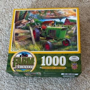 Farm & Country 1000-Piece Jigsaw Puzzle - Green Tractor
